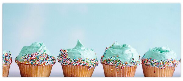 Cupcakes képe (120x50 cm)
