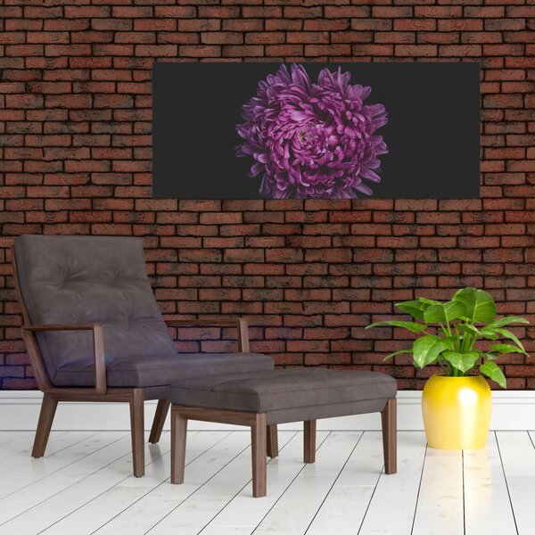 Lila virág képe (120x50 cm)