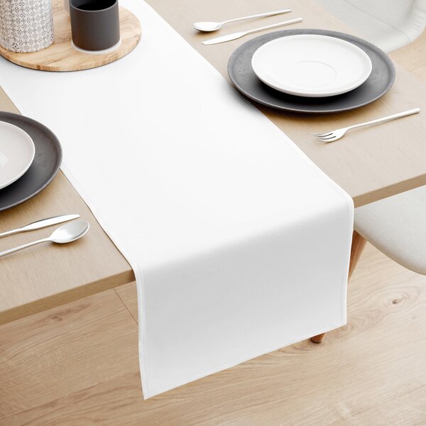 Goldea pamut asztali futó - fehér 35x140 cm