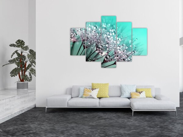 Kép - harmatos növény (150x105 cm)