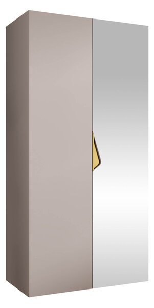 Gardróbszekrény Hartford 623, Laminált forgácslap, 202x100x52cm, Kasmír, Aranysárga