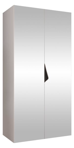 Gardróbszekrény Hartford 628, Laminált forgácslap, 202x100x52cm, Fehér, Fekete