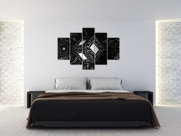 Absztrakt kockák képe (150x105 cm)