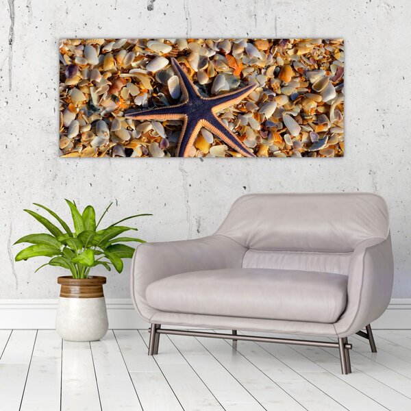 Egy tengeri csillag képe (120x50 cm)