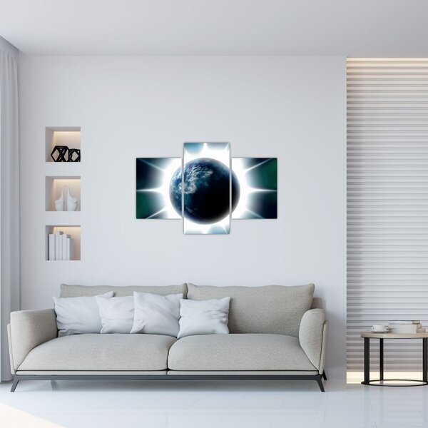 Egy besugárzott bolygó képe (90x60 cm)