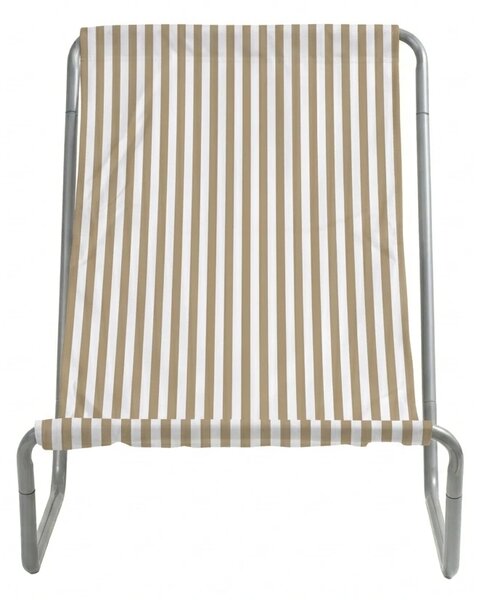 Összecsukható strand nyugágy SAND STRIPES, barna