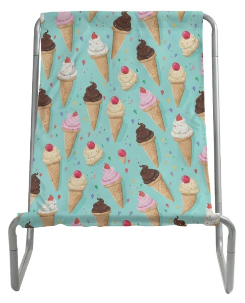 Összecsukható strandnyugágy SAND ICE CREAM, színes kivitel