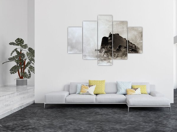 Kép - Vonat a ködben (150x105 cm)