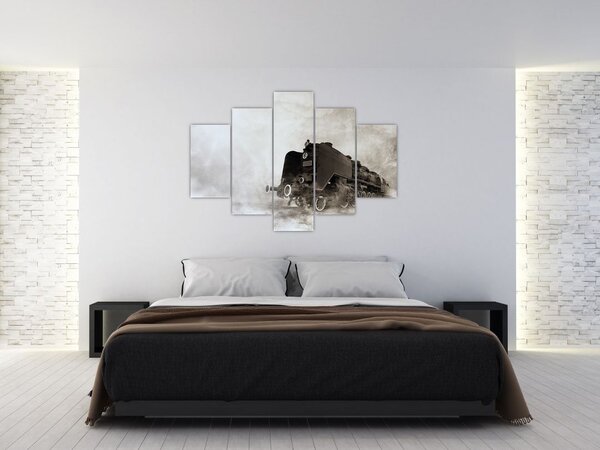 Kép - Vonat a ködben (150x105 cm)