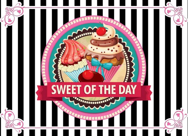 Fotótapéta - Cupcake (152,5x104 cm)