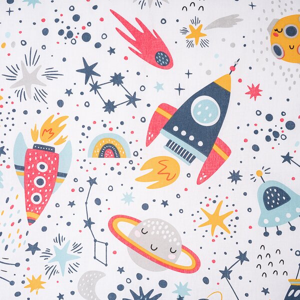 4Home Cosmic Adventure gyerek pamut ágyneműhuzat, 100 x 135 cm, 40 x 60 cm, 100 x 135 cm, 40 x 60 cm