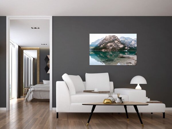 Kép egy hegyi tóról (90x60 cm)