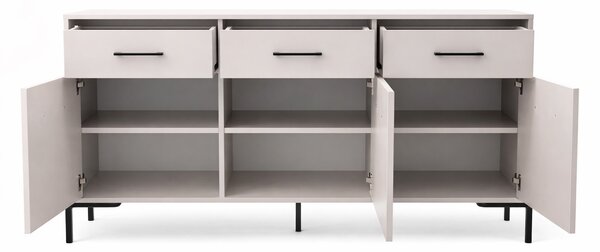 Komód lábakkal 3S3D - bézs