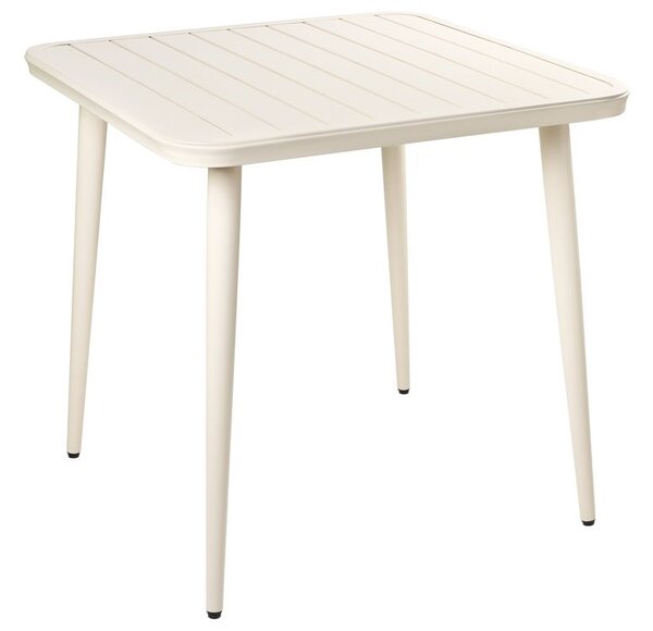 Kerti asztal NATURNO 80 cm 80 cm Fém Világosbézs