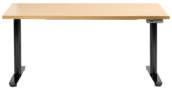 Elektromosan állítható asztal DESTINAS Fekete/világosbarna 160 cm 72 cm