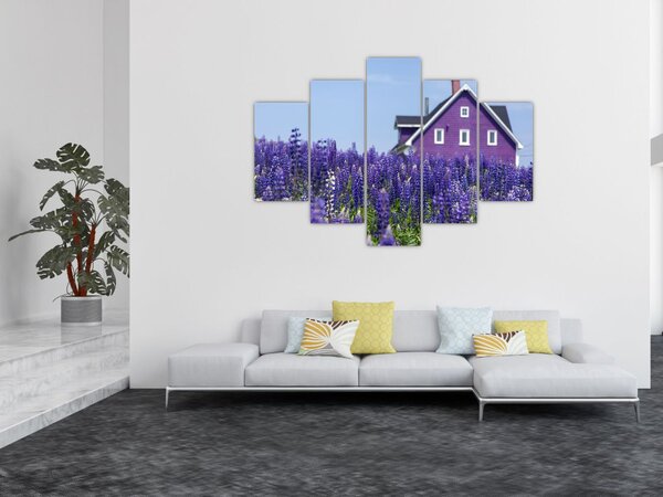 Levandula mező képe (150x105 cm)
