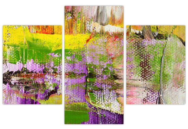 Absztrakció kép - festmény (90x60 cm)