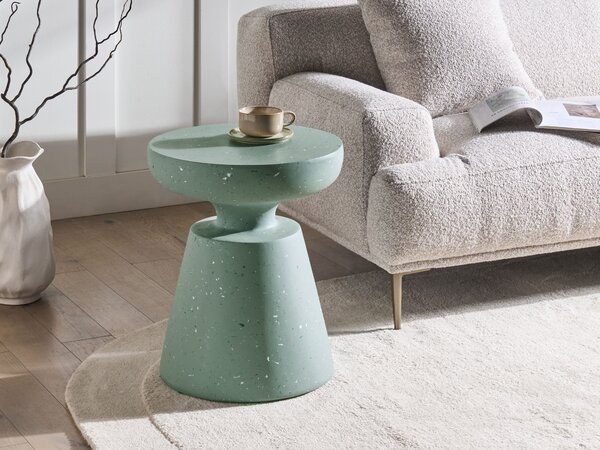 Kisasztal MINCIO 45 cm 45 cm Terrazzo hatású Zöld terrazzo