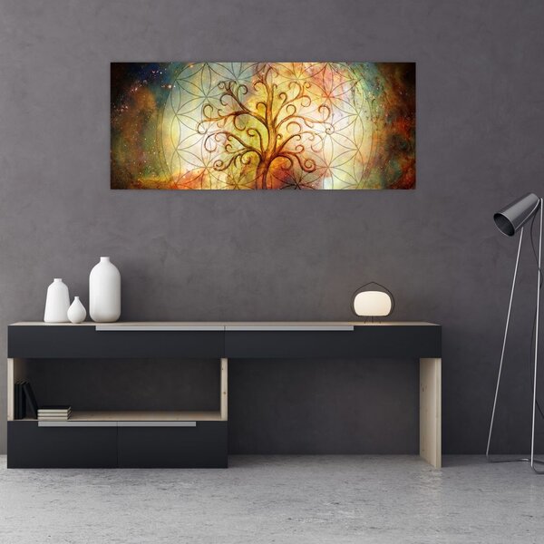 Absztrakt kép fáról (120x50 cm)