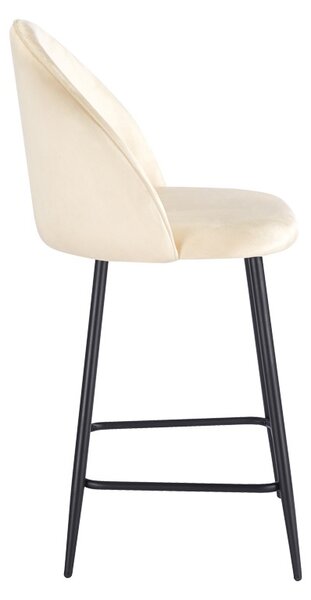 Set scaune de bar, 2 buc, Perch, Pako, Crem 50x53x99 cm