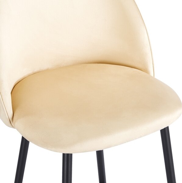Set scaune de bar, 2 buc, Perch, Pako, Crem 50x53x99 cm