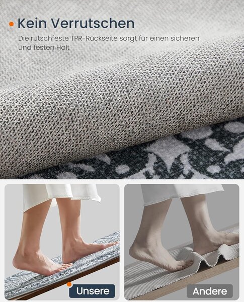 Kerek Szőnyeg, Kültéri Szőnyeg, Boho, 160 cm átmérő, Mosható, Antracitszürke