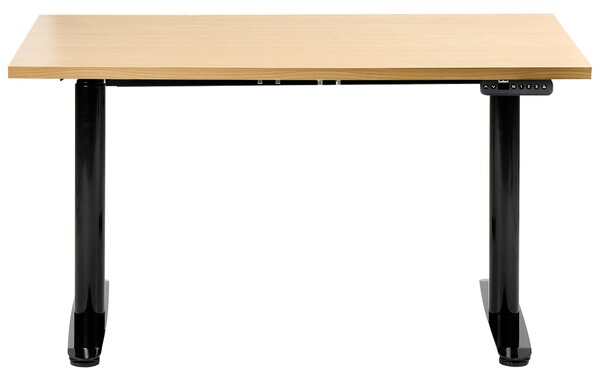 Elektromosan állítható asztal DESTINAS Fekete/világosbarna 120 cm 72 cm