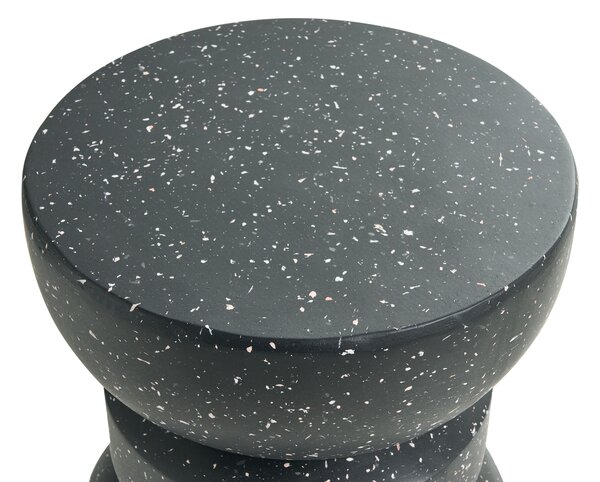 Kisasztal FALIRO 37 cm 37 cm Terrazzo hatású Fekete terrazzo
