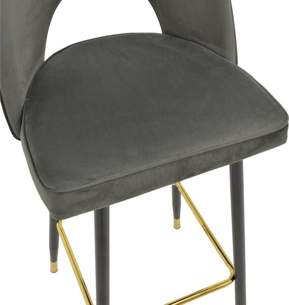 Scaun de bar Casenio Pako Antracit 48x50x107 cm