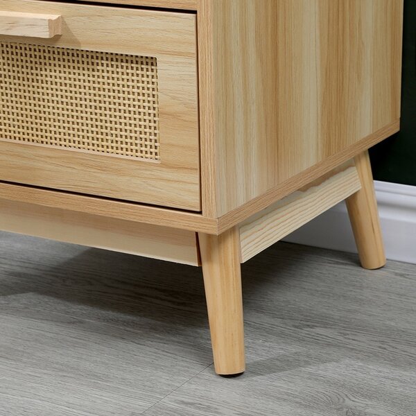 Noptiera cu raft, Scandy, Pako, Natural 40x39.5x55 cm