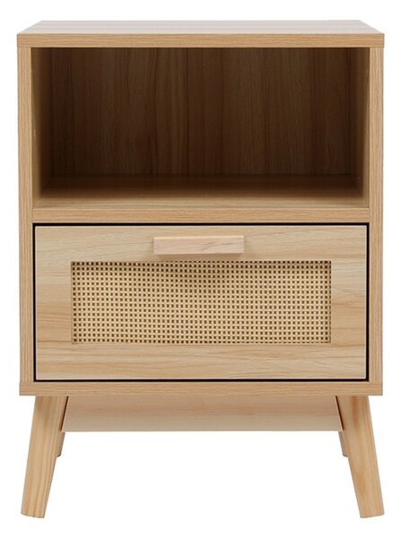 Noptiera cu raft, Scandy, Pako, Natural 40x39.5x55 cm