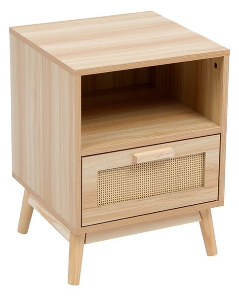 Noptiera cu raft, Scandy, Pako, Natural 40x39.5x55 cm