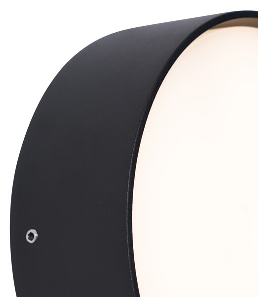 Modern fekete kültéri fali lámpa LED-del IP65 - Dop