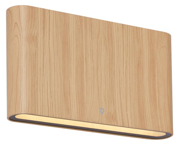 Skandináv kültéri fali lámpa famintás 17,5 cm LED-del IP65 - Batt