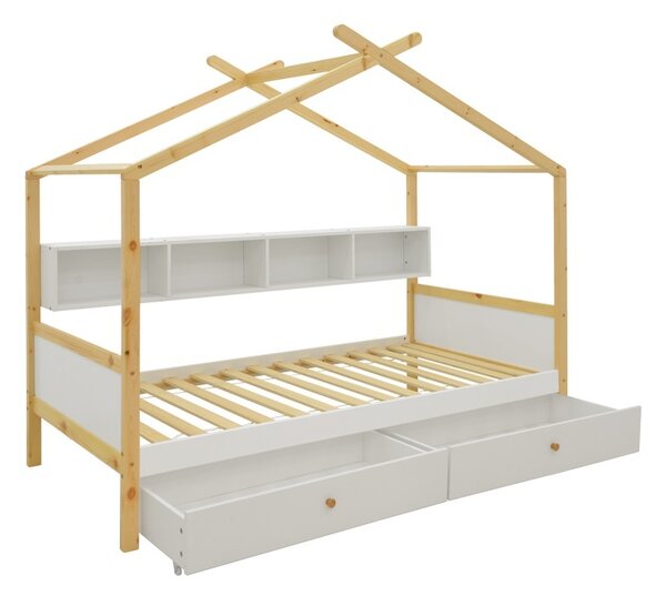 Pat montessori, Discovery Montessori, Pako, Alb 97x195x140 cm