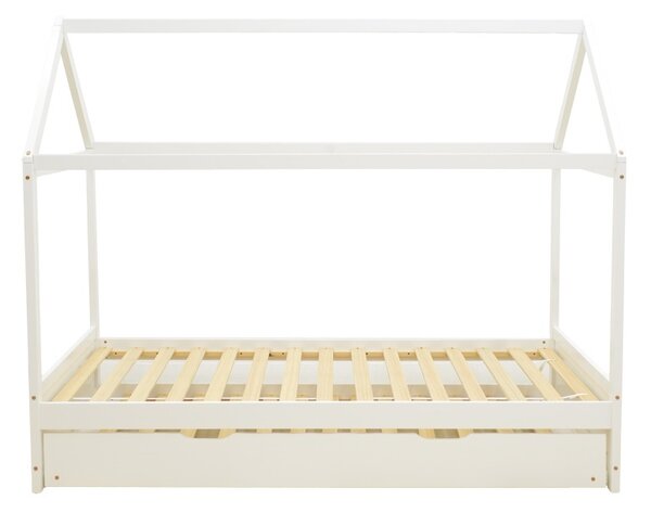 Pat extensibil montessori, Dream House, Pako, Alb 97x198x161 cm