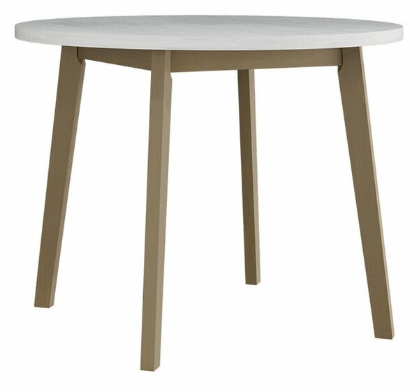 Asztal Victorville 128, 75cm, Sonoma tölgy, Fehér, Bükkfa