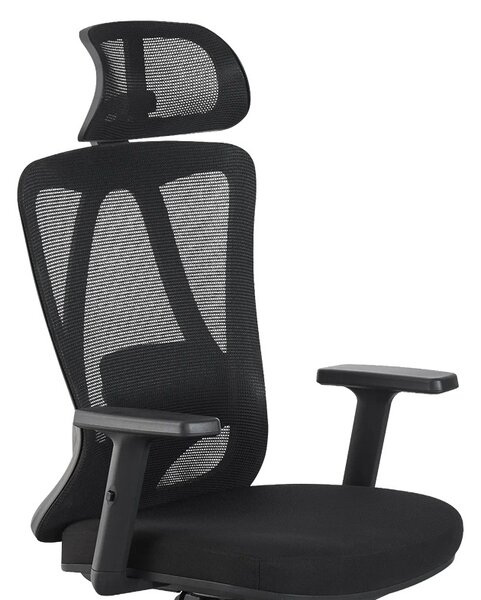 Scaun de birou, Magida, Pako, Negru 58.5x66x125 cm