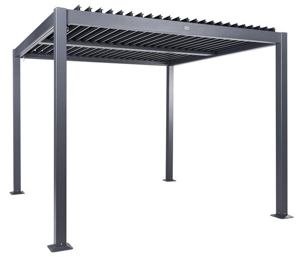 Pavilon FORNOLI Fém 296 cm 296 cm Fekete