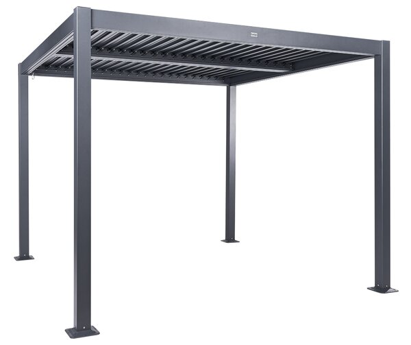 Pavilon FORNOLI Fém 296 cm 296 cm Fekete
