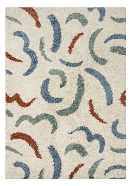 Krémszínű szőnyeg 80x150 cm Squiggle – Flair Rugs