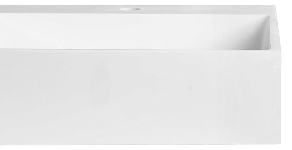 Falra szerelt mosdókagyló CUSCO Fehér 150 x 48 cm Műmárvány