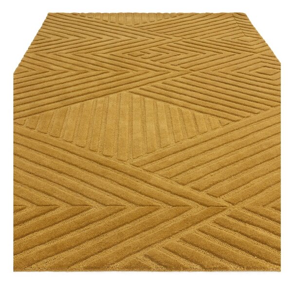 Okkersárga gyapjú szőnyeg 120x170 cm Hague – Asiatic Carpets