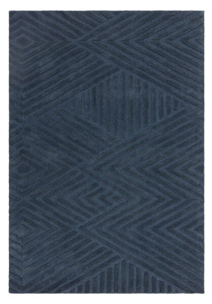 Sötétkék gyapjú szőnyeg 120x170 cm Hague – Asiatic Carpets