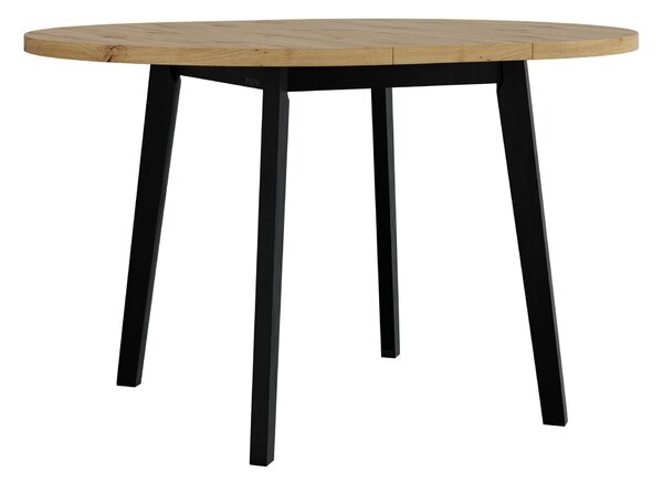 Asztal Victorville 358, 75cm, Fekete, Artisan tölgy