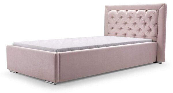 ID VALERIE kárpitozott ágy 90x200 - rózsaszín Szín: Rózsaszín