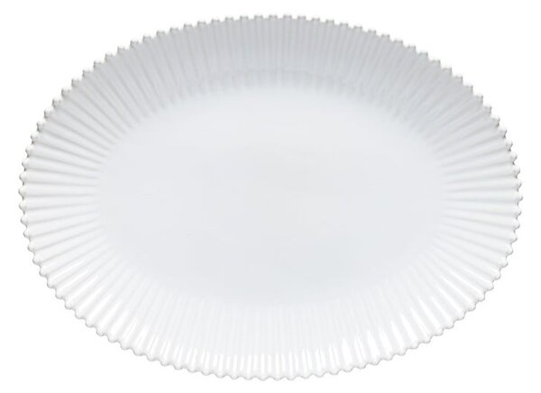 Fehér agyagkerámia szervírozó tányér 37x51 cm Pearl – Costa Nova