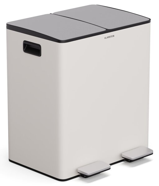 Klarstein EcoVista, hulladékgyűjtő komposztálóval, 40 l + 3 l/tároló + komposztáló, Soft-Close