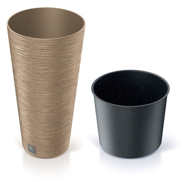 Virágcserép Prosperplast FURU SLIM ECO WOOD 30 cm, naturo