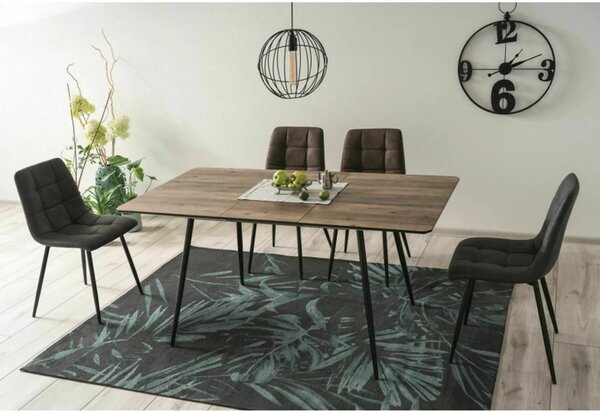 Look Modern Műbőr Szék Szürke Steppelt Kárpitozással